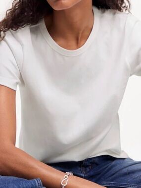 Madewell White Short-Sleeve Crewneck Tee